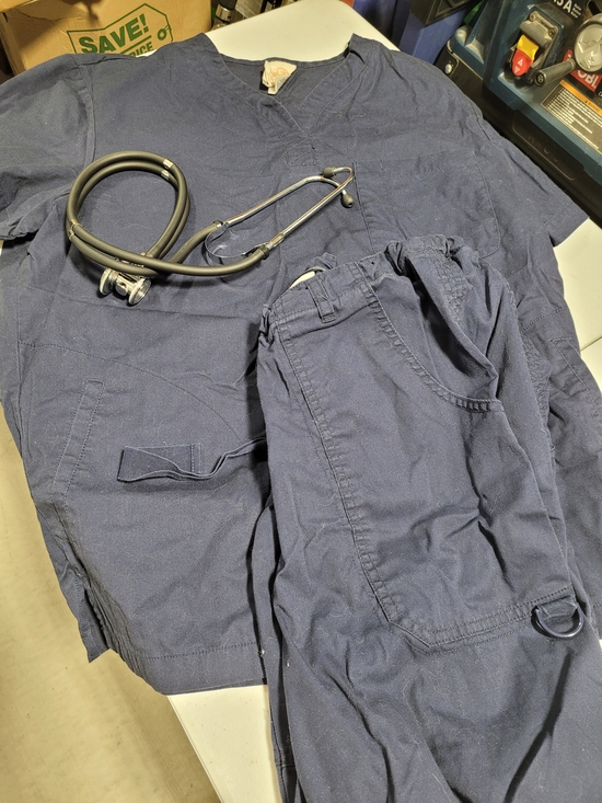 koi Other - koi Men's Navy Medical Scrub Top and Cargo Pants